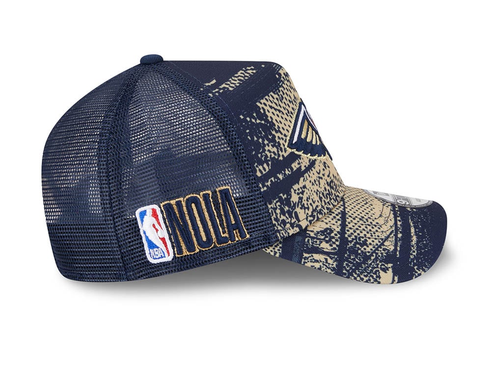 New Era New Orleans Pelicans NBA Tip Off 2024 Trucker 9Forty A Frame Snapback Casquette