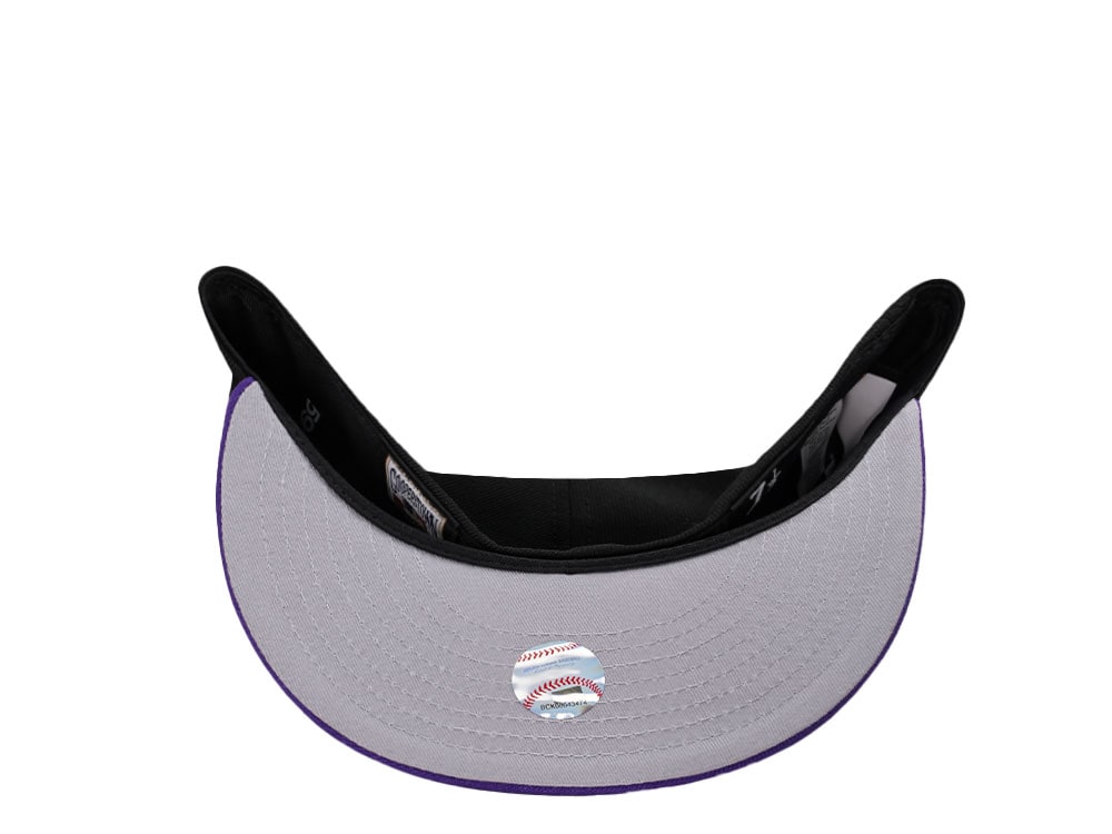 New Era Colorado Rockies 10th Anniversary Black Two Tone Edition 59Fifty Fitted Casquette
