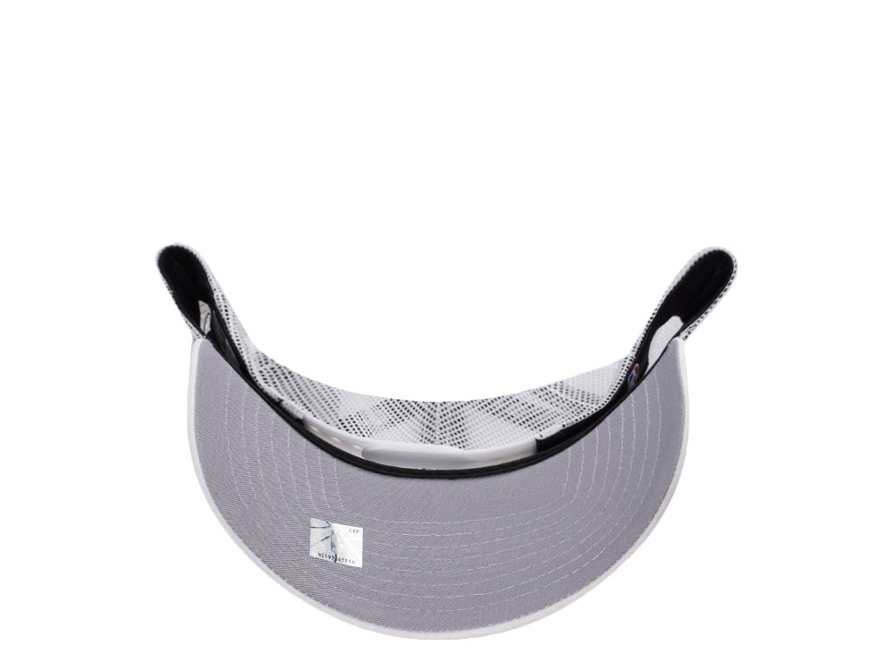 New Era Miami Heat White Summer Trucker Edition 9Forty A Frame Snapback Casquette