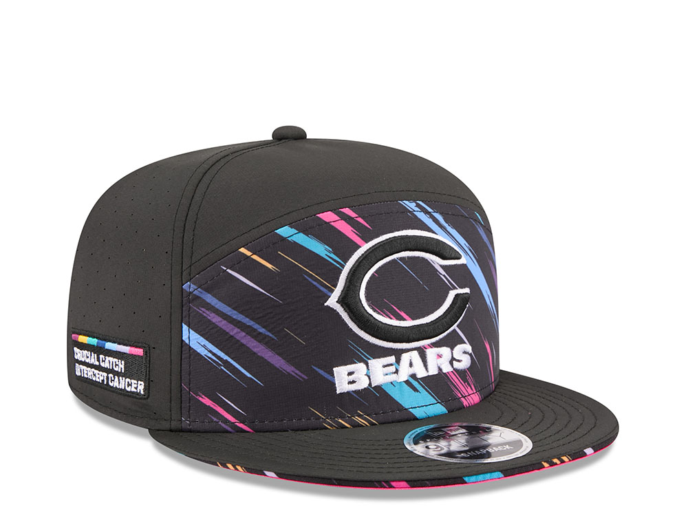 New Era Chicago Bears Crucial Catch 2026 Black Edition 9Fifty Split Panel Snapback Casquette