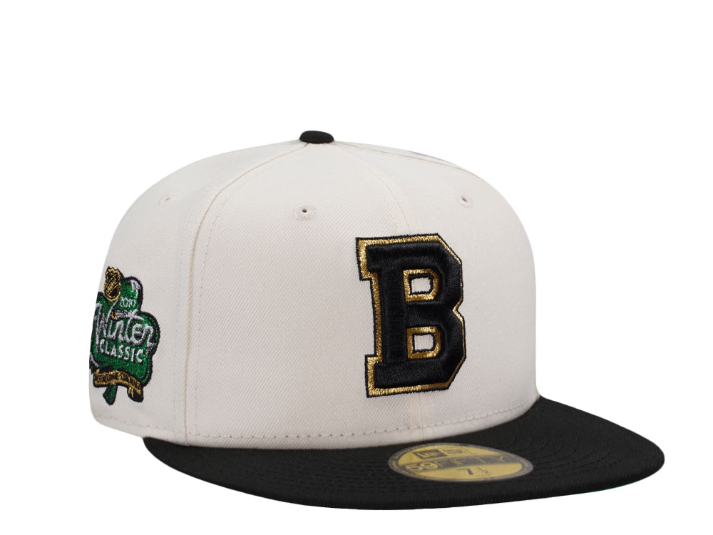 New Era Boston Bruins Winterclassic 2019 Chrome Two Tone Throwback Edition 59Fifty Fitted Casquette