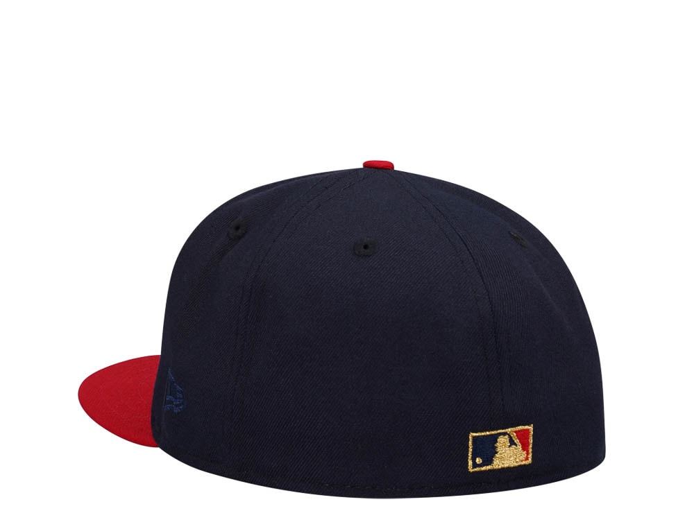 New Era Cleveland Indians American League Script Two Tone Throwback Edition 59Fifty Fitted Casquette