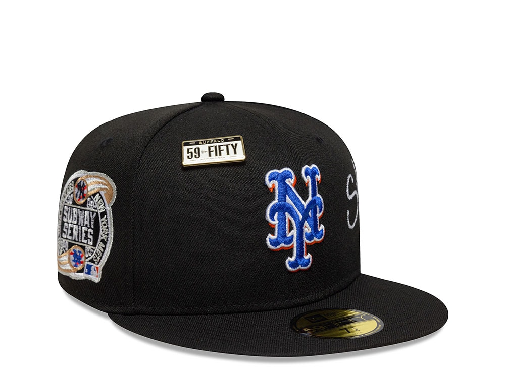 New Era New York Mets Subway Series Multi Patch Black Prime Edition 59Fifty Fitted Casquette