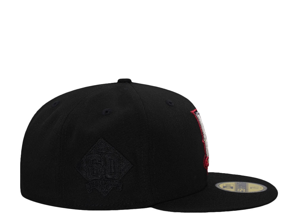 New Era Anaheim Angels 60th Anniversary Fallen Black Edition 59Fifty Fitted Casquette