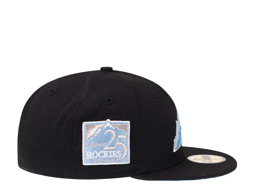 New Era Colorado Rockies 25th Anniversary Glacier Blue Silver Edition 59Fifty Fitted Casquette