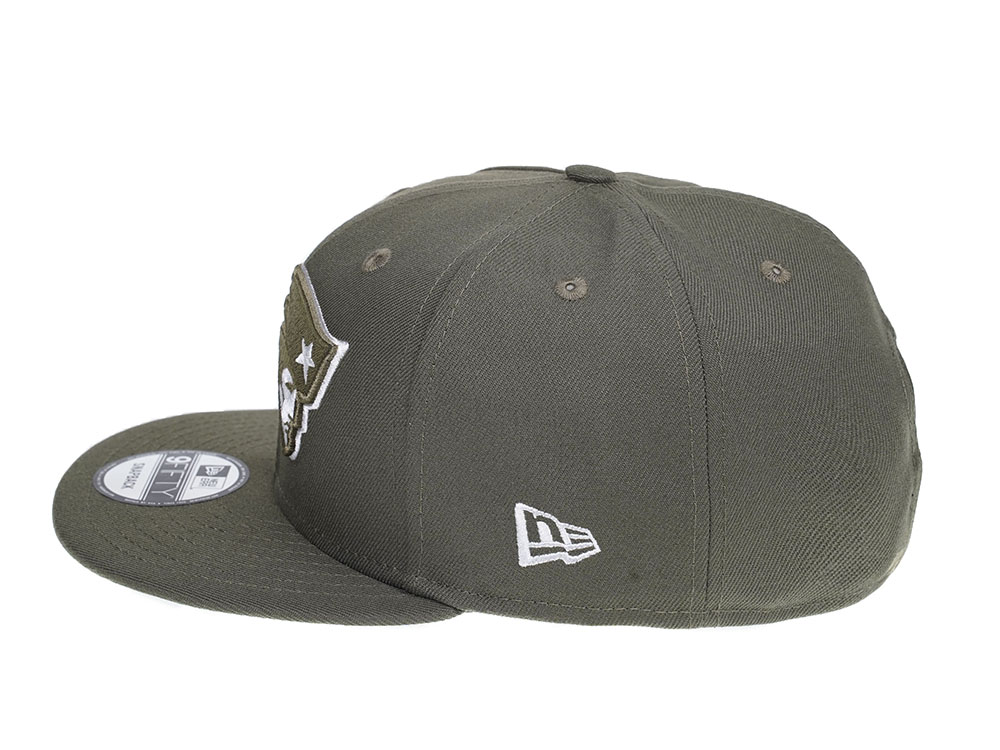 New Era New England Patriots Olive 9Fifty Snapback Casquette