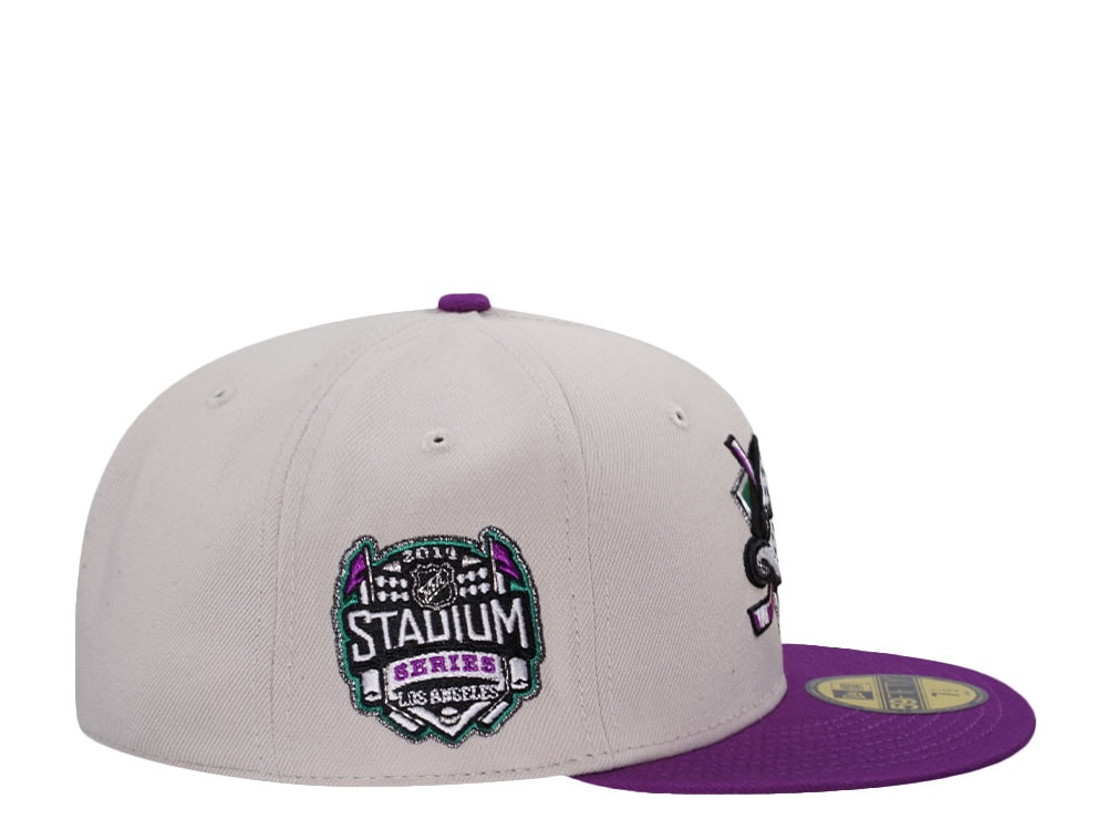 New Era Anaheim Ducks Stadium Series 2014 Stone Grape Two Tone Edition 59Fifty Fitted Casquette