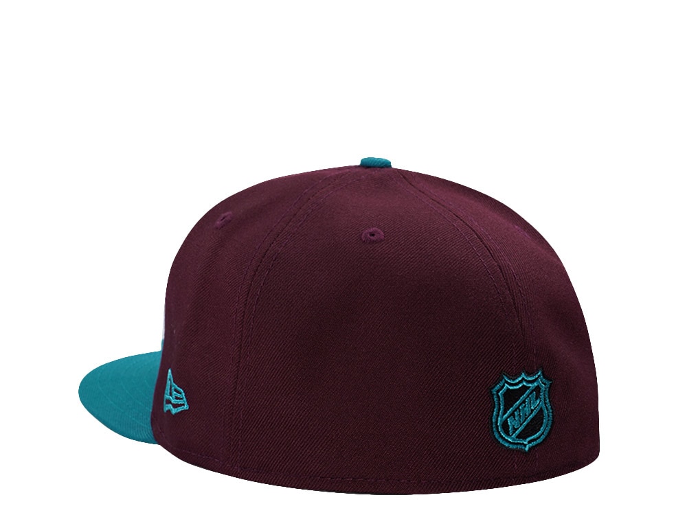 New Era Anaheim Ducks 30th Anniversary Maroon Two Tone Edition 59Fifty Fitted Casquette