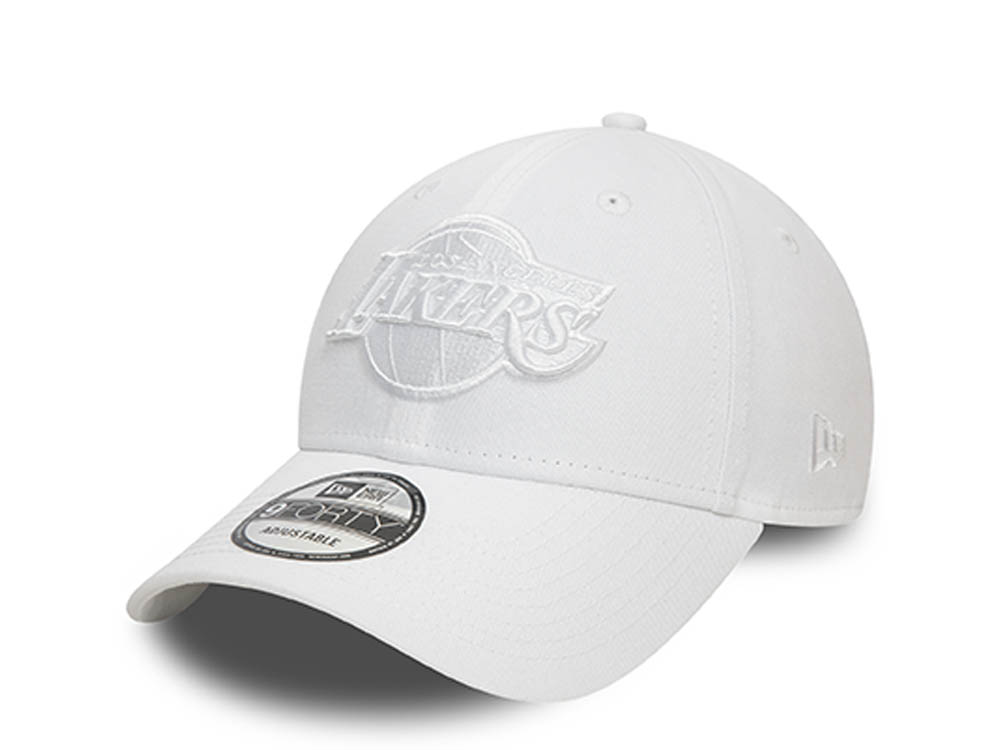 New Era Los Angeles Lakers Essential White 9Forty Strapback Casquette