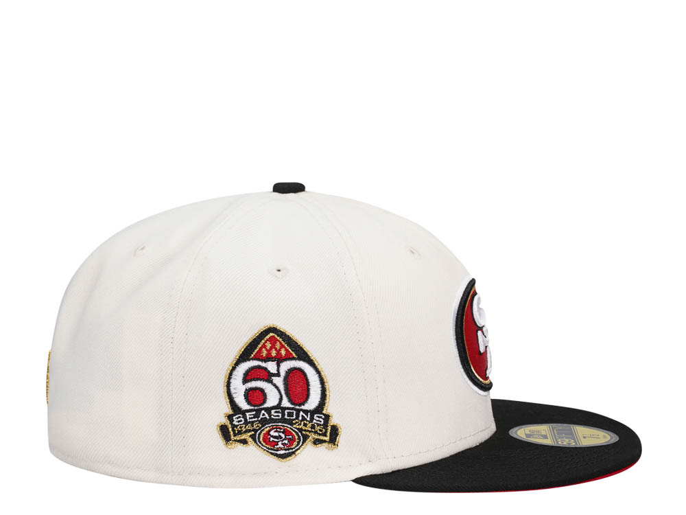 New Era San Francisco 49ers 60 Seasons Chrome Two Tone Edition 59Fifty Fitted Casquette