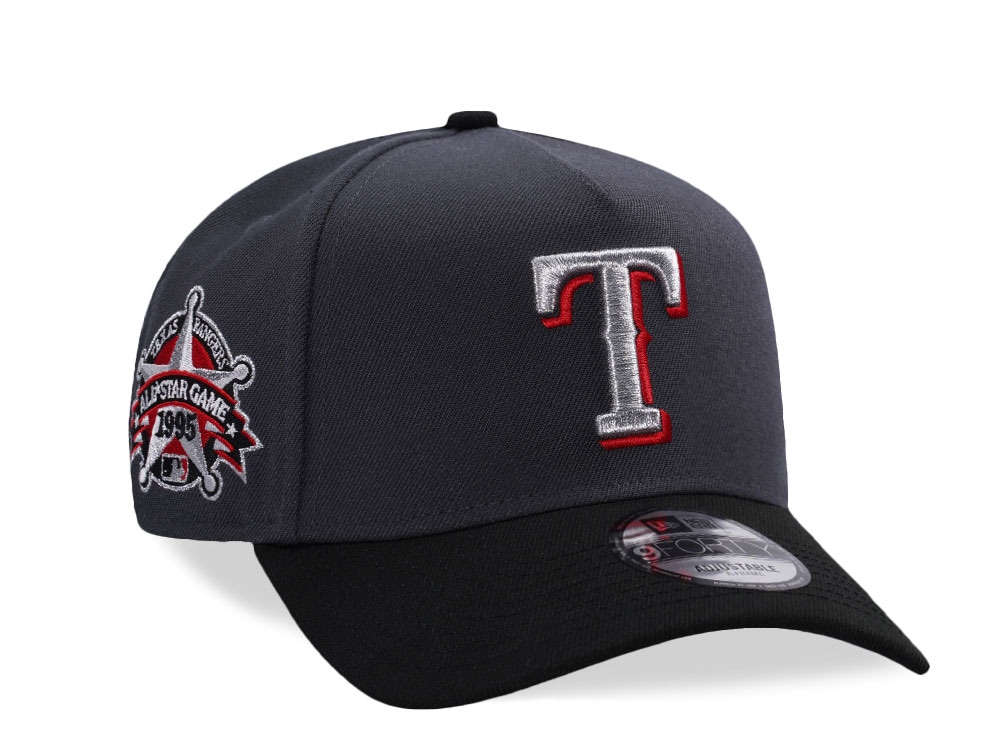 New Era Texas Rangers All Star Game 1995 Dark Gray Two Tone Edition 9Forty A Frame Snapback Casquette