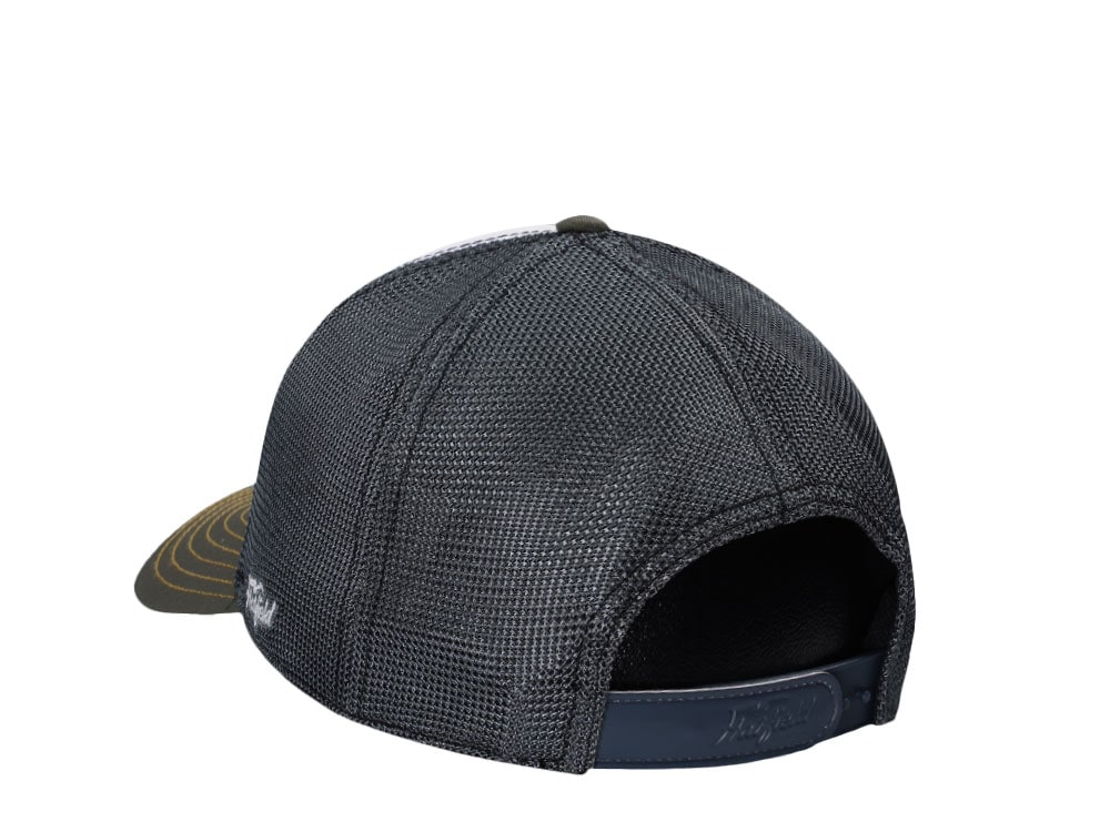 Hatfield Sunset White Dark Green Trucker Snapback Casquette