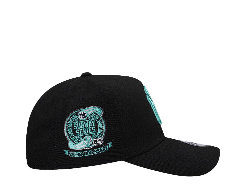 New Era New York Yankees Subway Series 2000 Black Mint Edition 9Forty A Frame Snapback Casquette