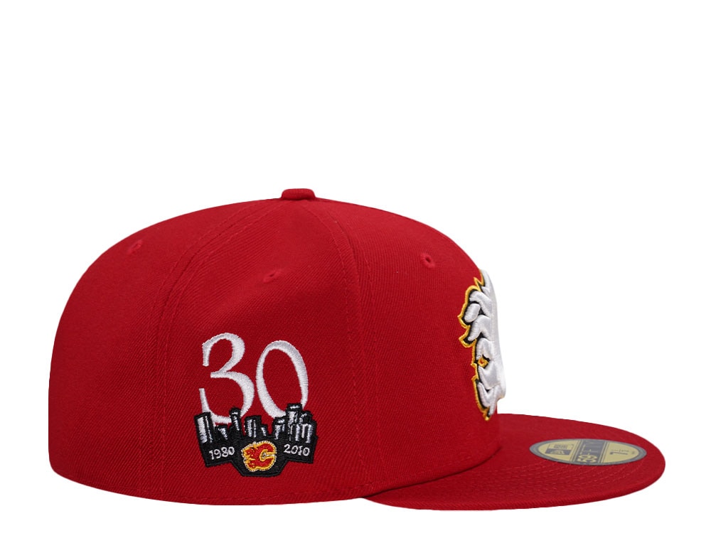 New Era Calgary Flames 30th Anniversary Red Throwback Edition 59Fifty Fitted Casquette