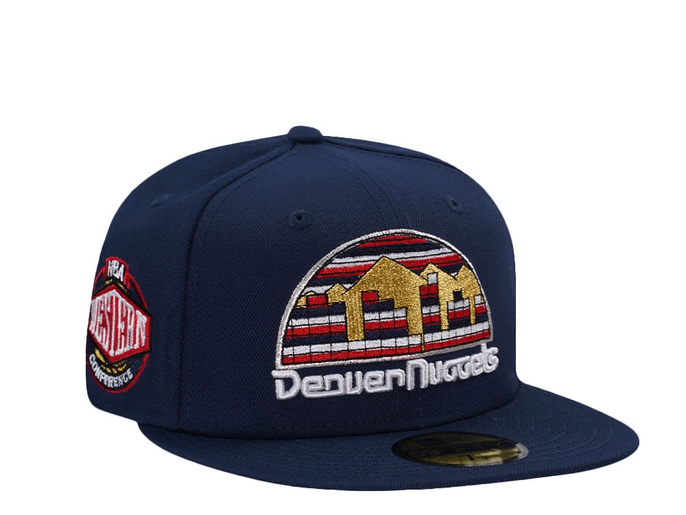 New Era Denver Nuggets Western Conference Navy Prime Edition 59Fifty Fitted Casquette