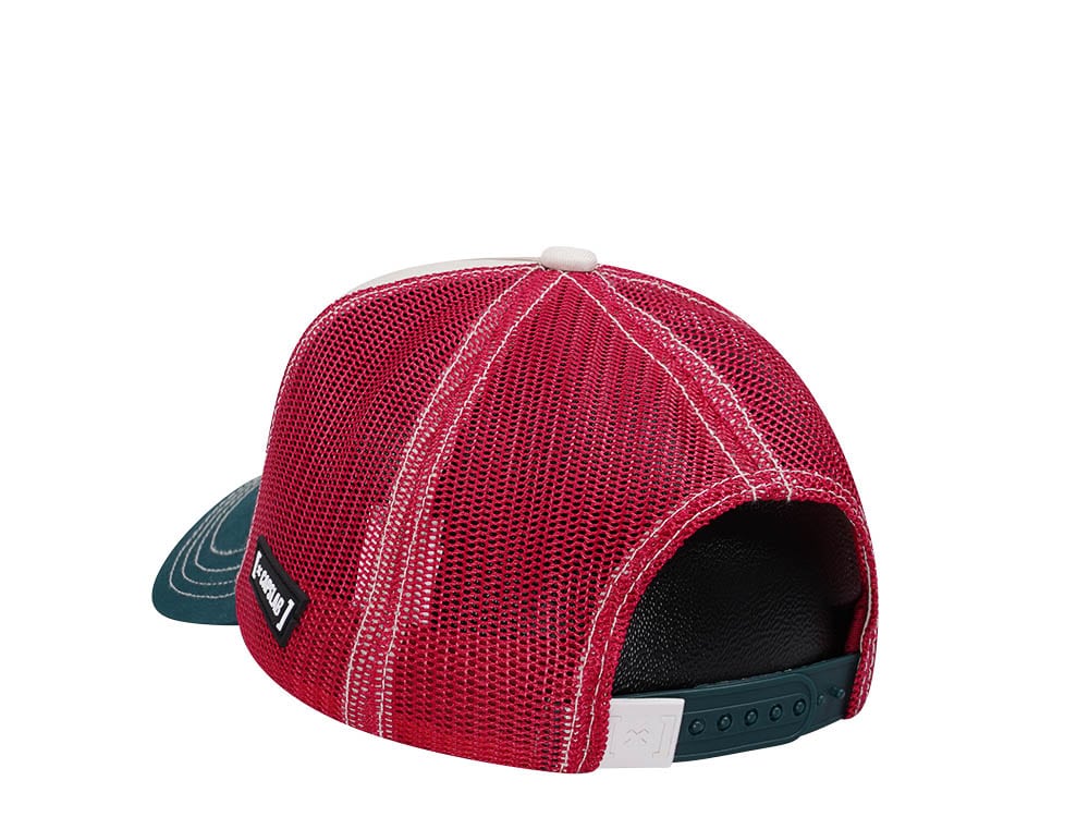 Capslab Peanuts Snoopy White Red Green Trucker Snapback Casquette