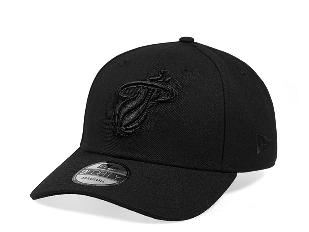 New Era Miami Heat Black on Black Edition 9Forty Snapback Casquette