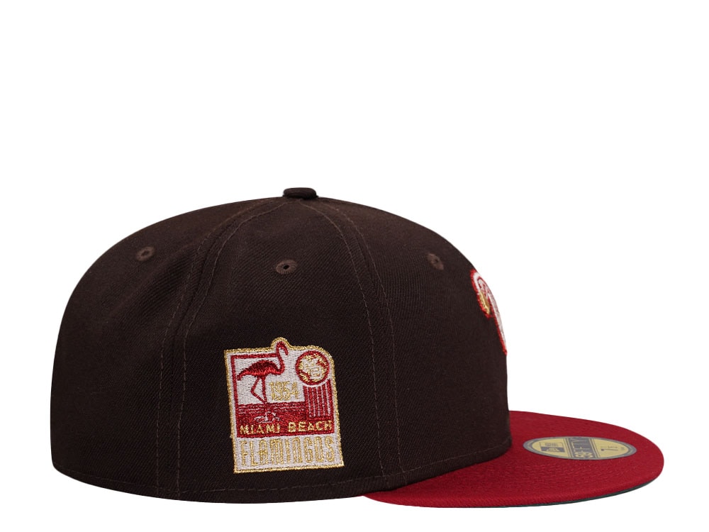 New Era Miami Beach Flamingos Burnt Two Tone Edition 59Fifty Fitted Casquette