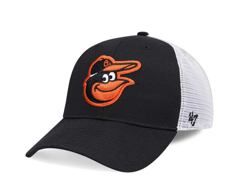47Brand Baltimore Orioles Black Branson MVP Trucker Snapback Casquette