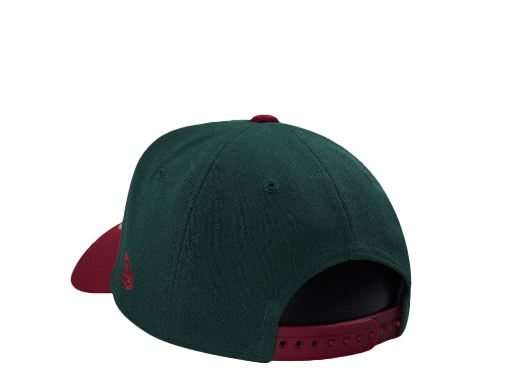 New Era Mexico Aztec Skull Warrior Dark Green Two Tone Edition 9Forty A Frame Snapback Casquette