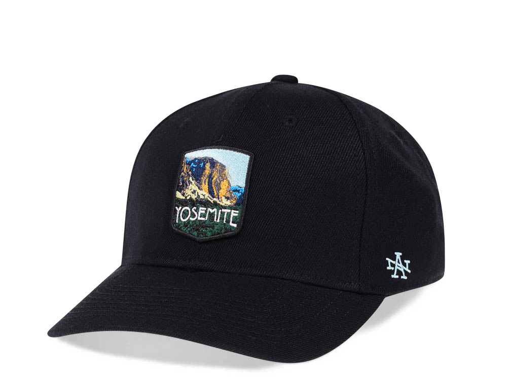 American Needle Yosemite National Park Black Snapback Casquette