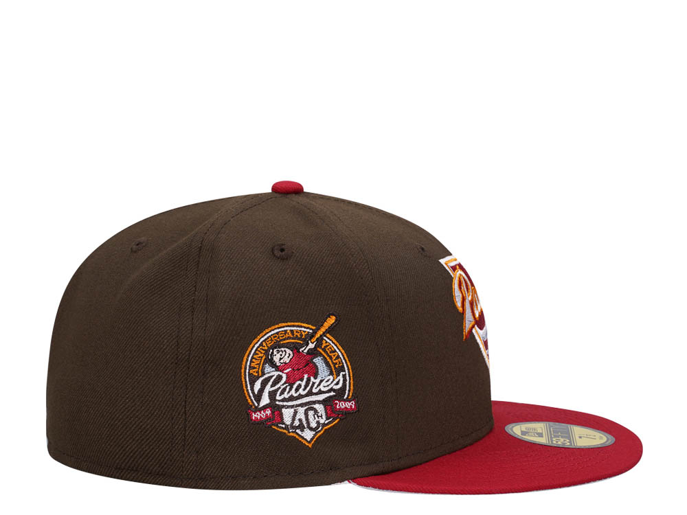 New Era San Diego Padres 40th Anniversary Walnut Two Tone Prime Edition 59Fifty Fitted Casquette