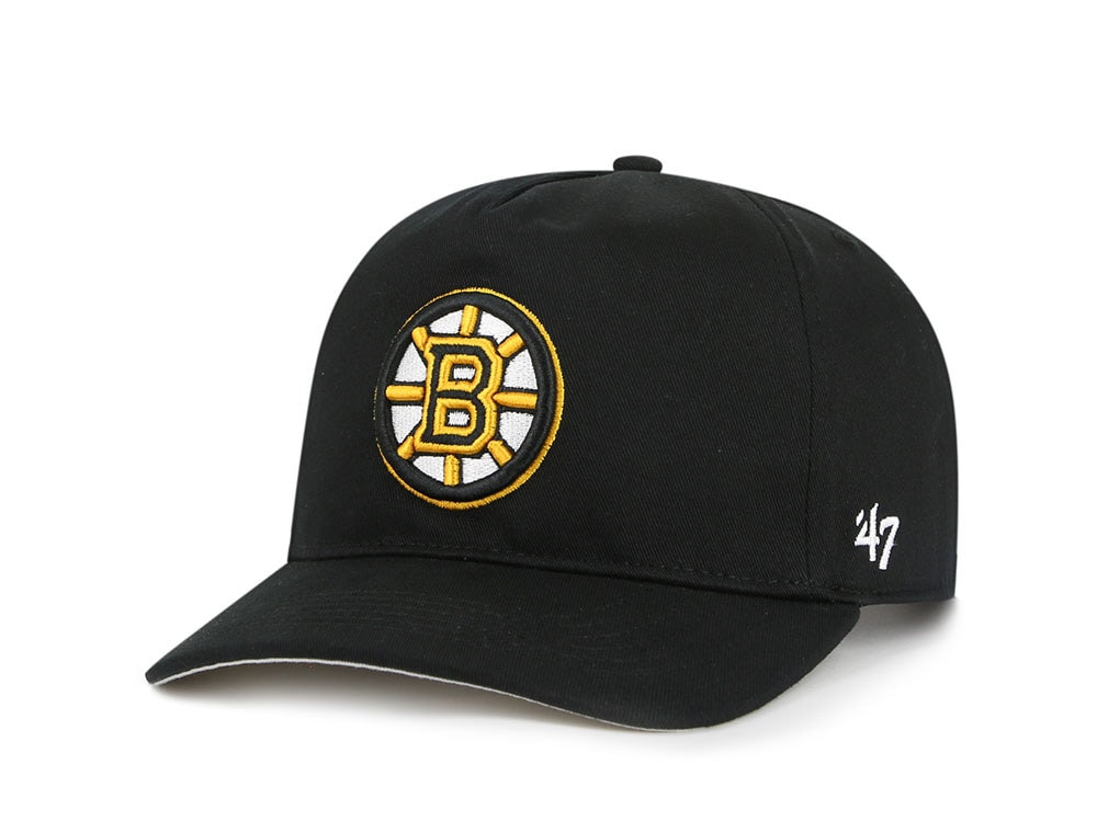 47Brand Boston Bruins Black Hitch Snapback Casquette