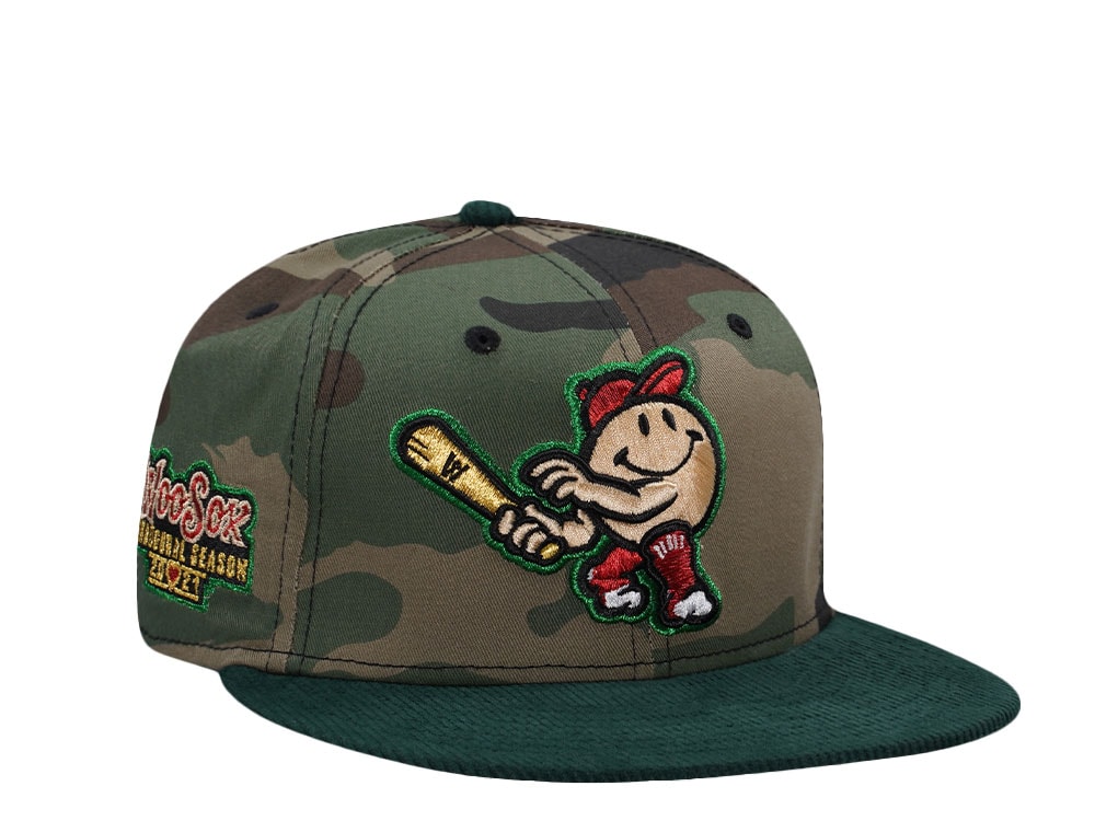 New Era Worcester Red Sox Inaugural Season 2021 Camo Two Tone Edition 59Fifty Fitted Casquette