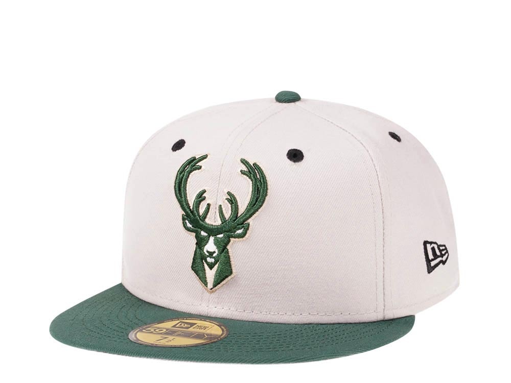 New Era Milwaukee Bucks Stone Two Tone Edition 59Fifty Fitted Casquette