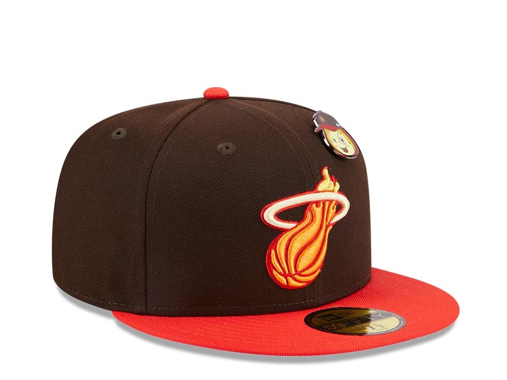 New Era Miami Heat The Elements Brown Two Tone Edition 59Fifty Fitted Casquette