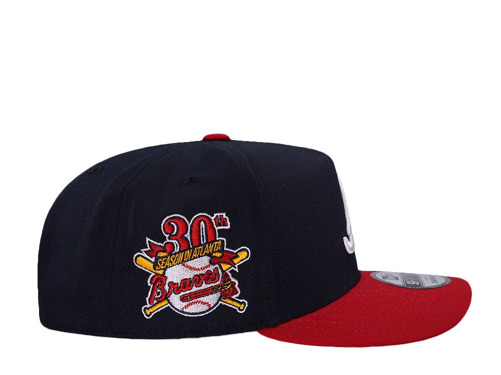 New Era Atlanta Braves 30th Anniversary Two Tone Edition 9Fifty A Frame Snapback Casquette
