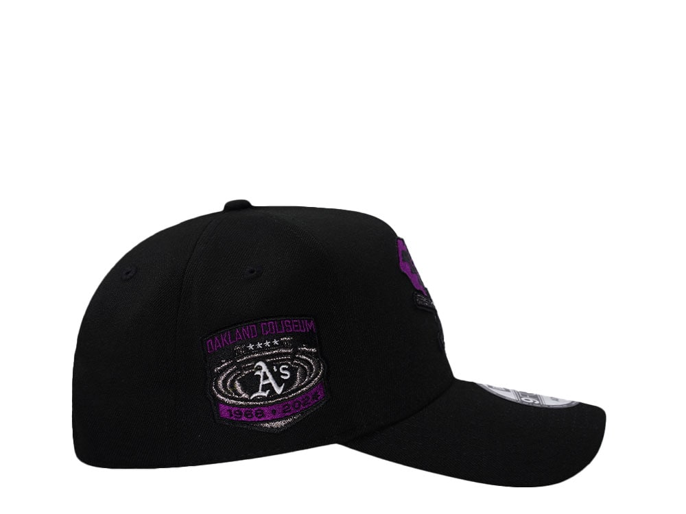 New Era Oakland Athletics Coliseum Black Magenta Edition 9Forty A Frame Snapback Casquette
