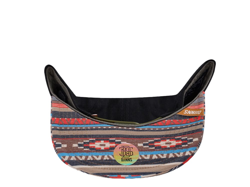 Djinns Aztec Black 6 Panel Snapback Casquette