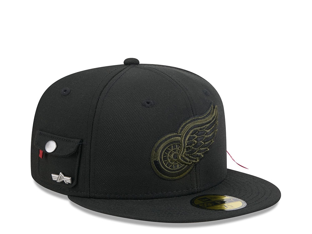 New Era Alpha Industries Detroit Red Wings Navy Prime Edition 59Fifty Fitted Casquette