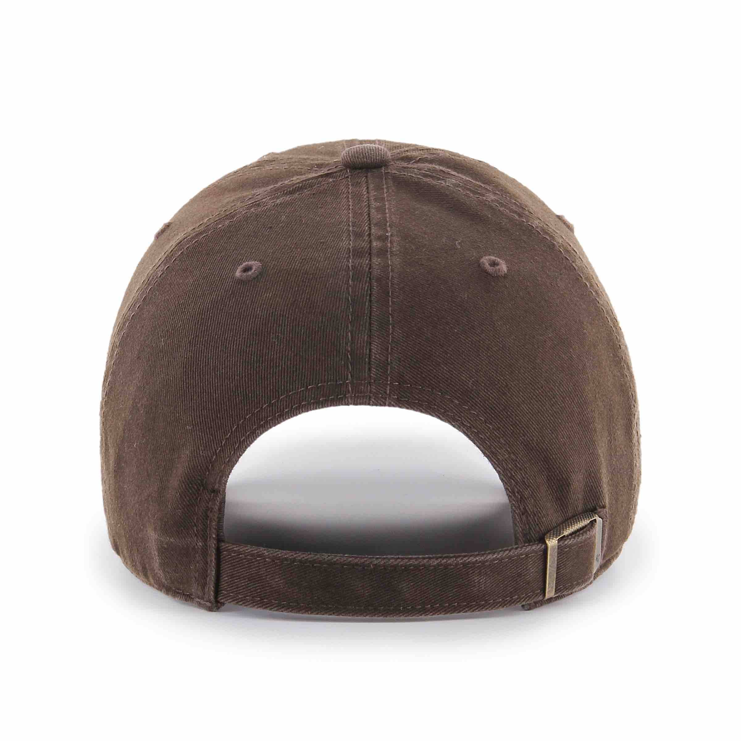 47brand New York Yankees Brown Curved Clean Up Strapback Casquette