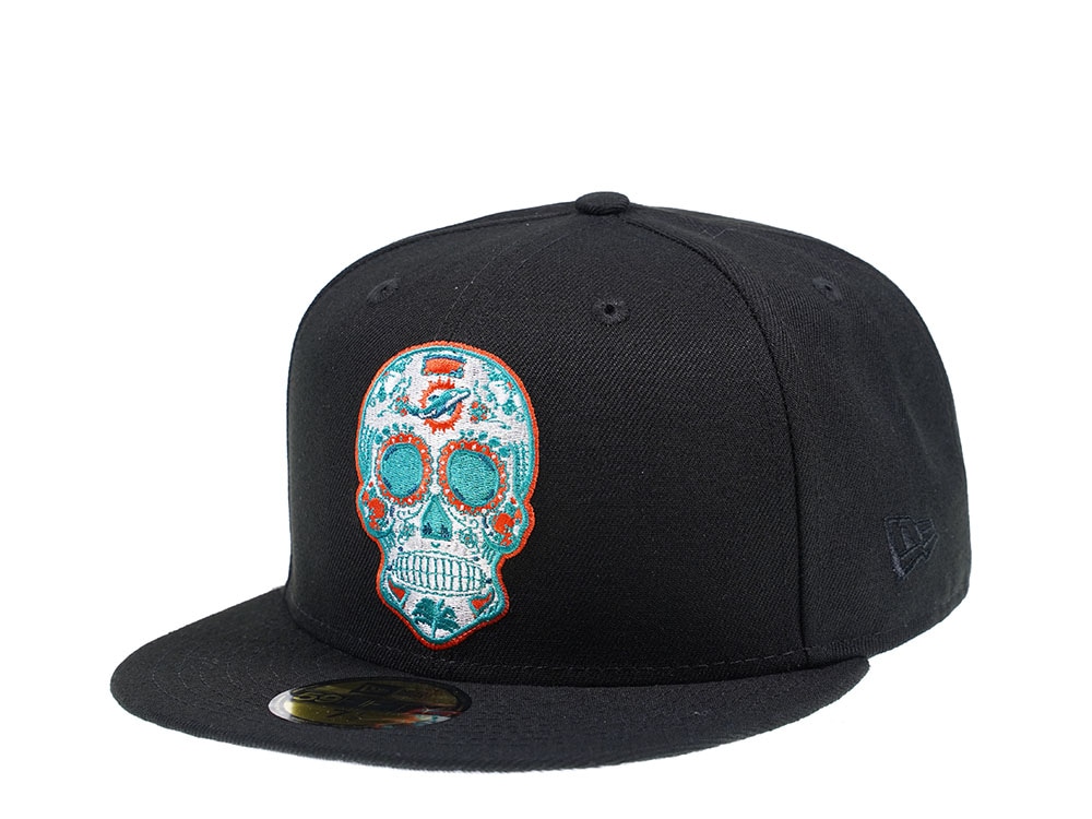 New Era Miami Dolphins Skull Edition 59Fifty Fitted Casquette