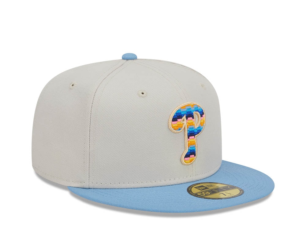 New Era Philadelphia Phillies Beachfront Stone Two Tone Edition 59Fifty Fitted Casquette
