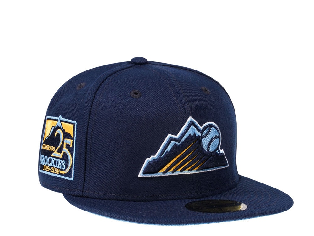 New Era Colorado Rockies 25th Anniversary Glacier Blue Edition 59Fifty Fitted Casquette