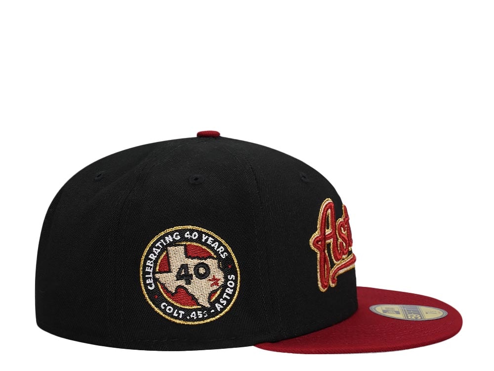 New Era Houston Astros 40th Anniversary Black Brick Gold Two Tone Edition 59Fifty Fitted Casquette