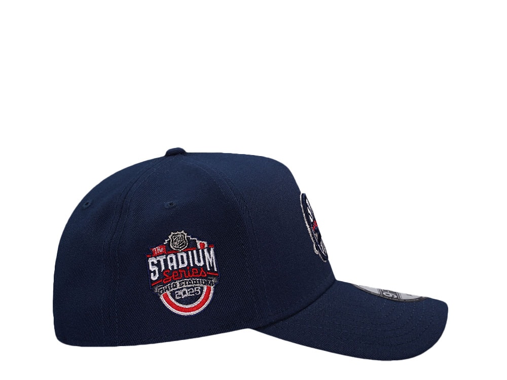 New Era Columbus Blue Jackets Stadium Series 2025 Navy Prime Edition 9Forty A Frame Snapback Casquette