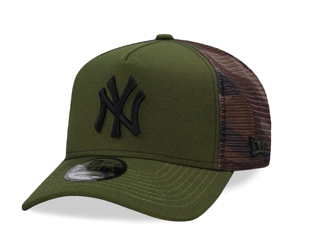 New Era New York Yankees Camo Prime Trucker Edition 9Forty A Frame Snapback Casquette