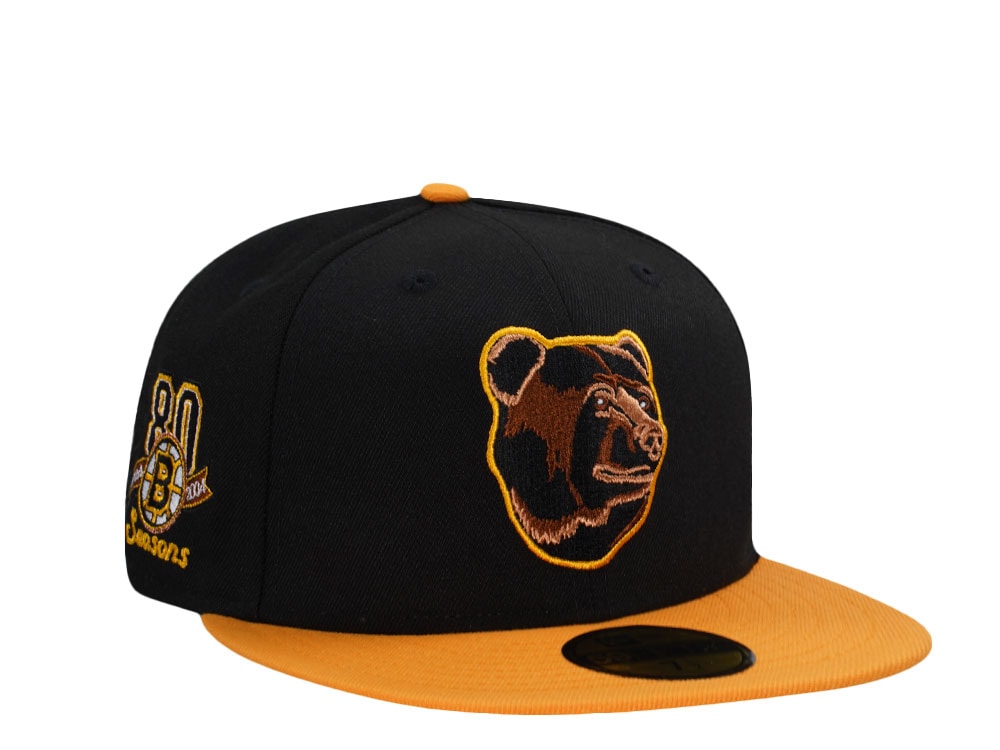 New Era Boston Bruins 80 Seasons Black Two Tone Edition 59Fifty Fitted Casquette