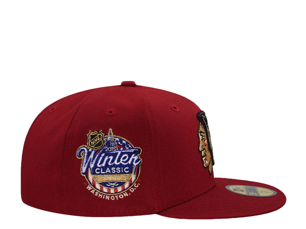 New Era Chicago Blackhawks Winter Classic 2015 Red Prime Edition 59Fifty Fitted Casquette