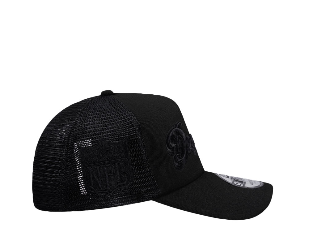 New Era Miami Dolphins Black Foam Trucker 9Forty A Frame Snapback Casquette