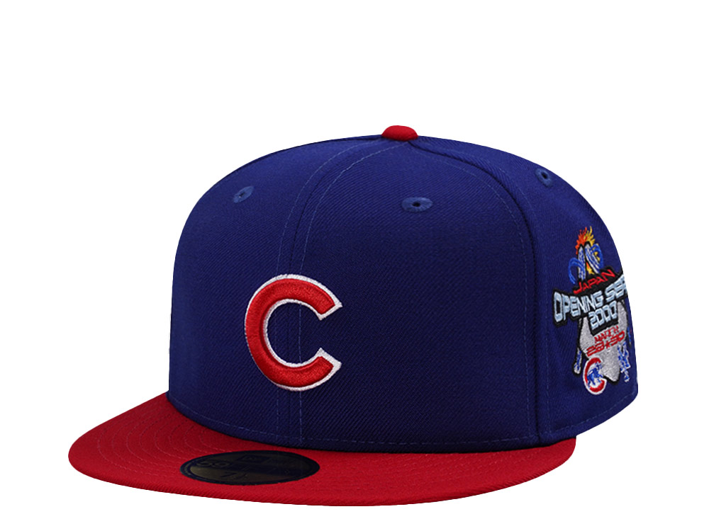 New Era Chicago Cubs Japan Opening Series 2000 Wool Blue Two Tone Edition 59Fifty Fitted Casquette
