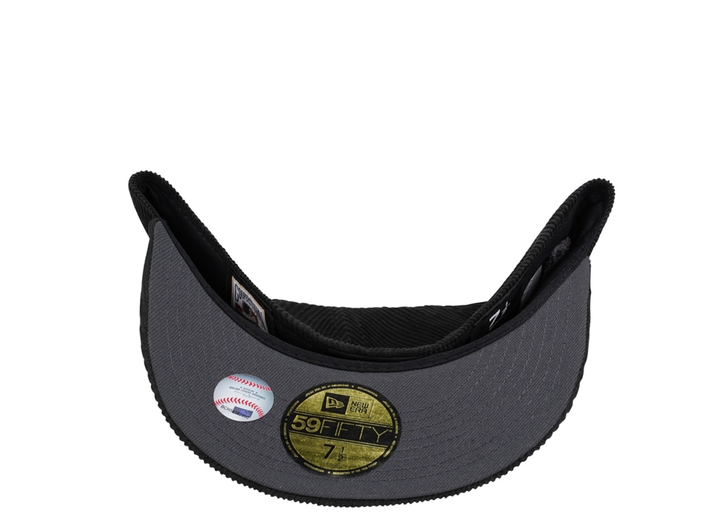 New Era Philadelphia Athletics World Series 1929 Liquid Metal Dark Side Cord Edition 59Fifty Fitted Casquette