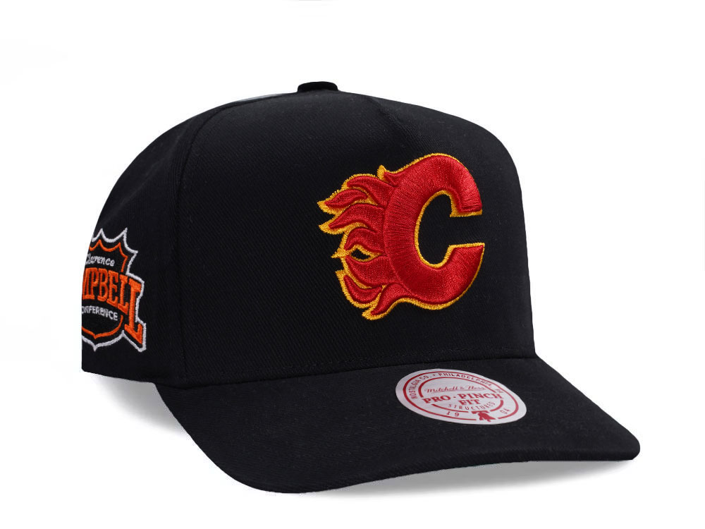 Mitchell & Ness Calgary Flames Nostalgic 2.0 Pro Crown Snapback Casquette