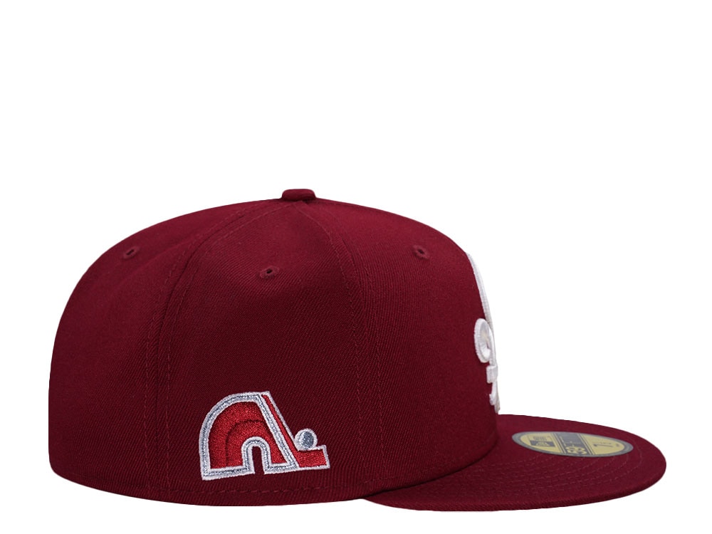 New Era Quebec Nordiques Smooth Red Throwback Edition 59Fifty Fitted Casquette