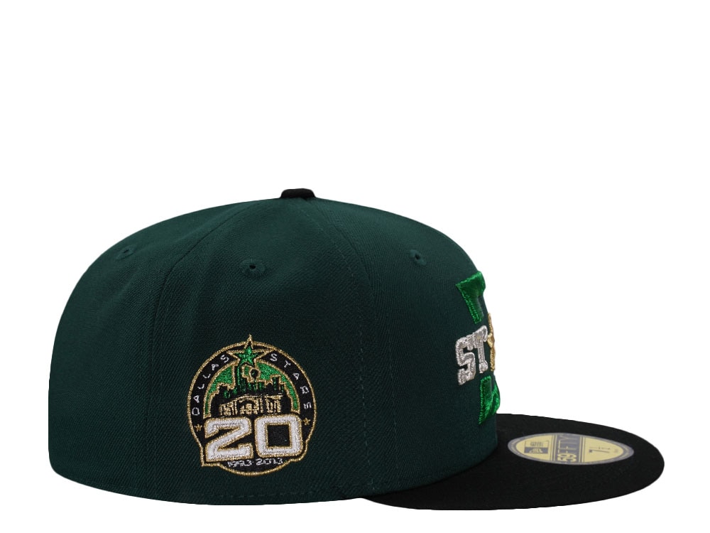 New Era Dallas Stars 20th Anniversary Dark Green Two Tone Edition 59Fifty Fitted Casquette