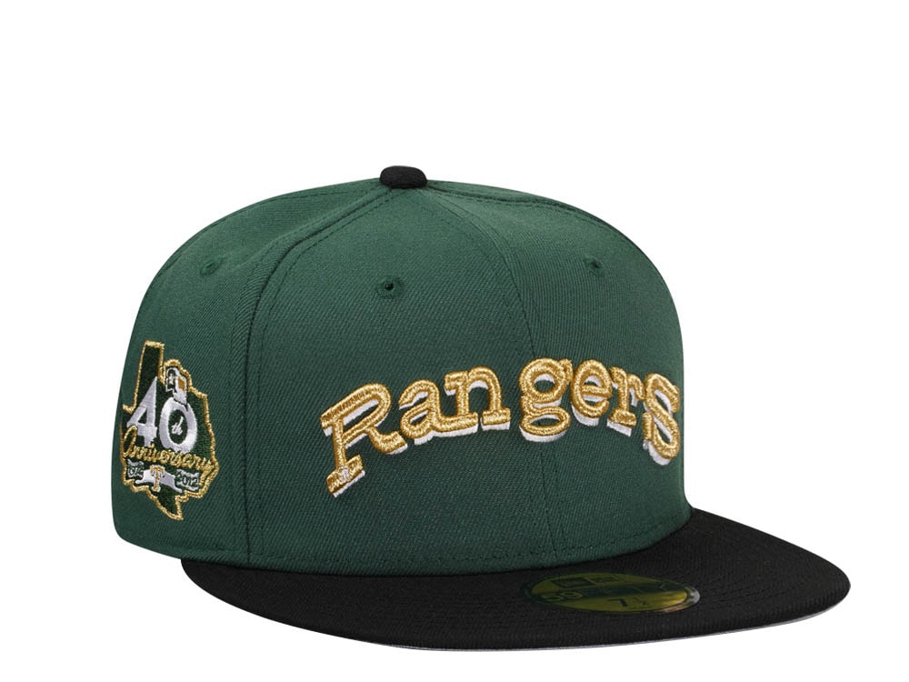 New Era Texas Rangers 40th Anniversary Golden Script Two Tone Edition 59Fifty Fitted Casquette